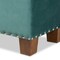 Baxton Studio Hannah Teal Blue Velvet Upholstered Tufted Storage Ottoman Bench 160-9933 - alternate 2